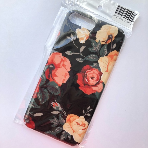 LAST ONE Black Floral Design iPhone Case - Picture 2 of 8